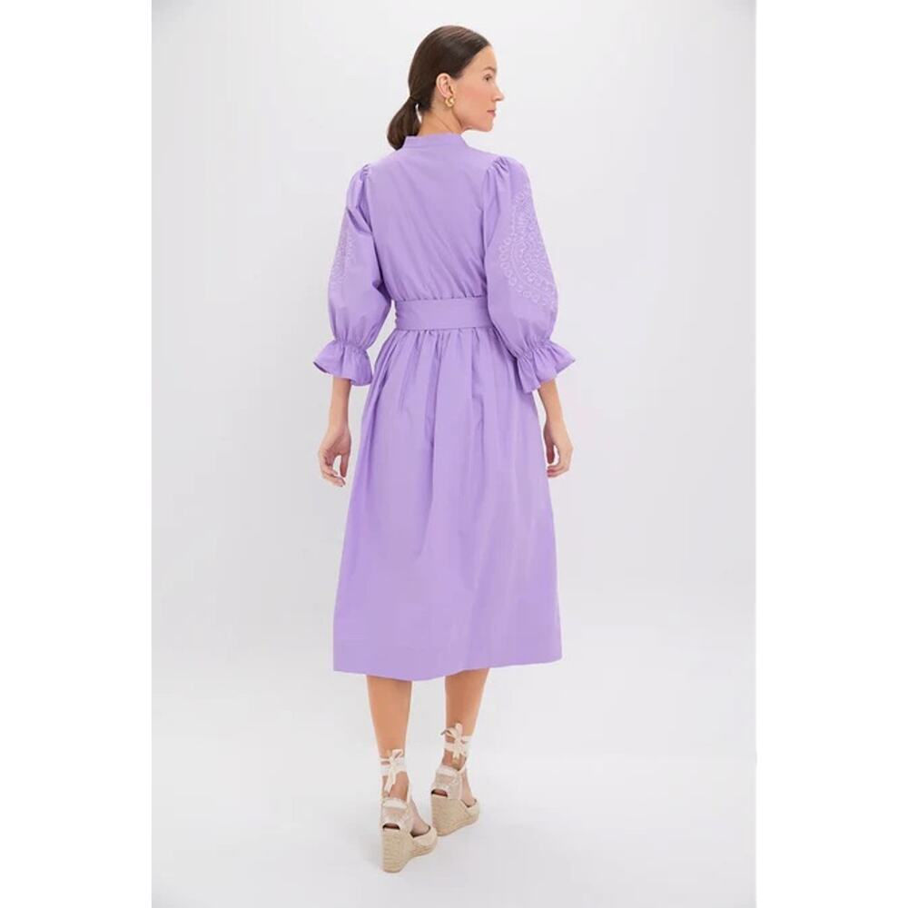 TUCKERNUCK Lavender Embroidery Dowling Midi Dress Size S NWT - Picture 2 of 6